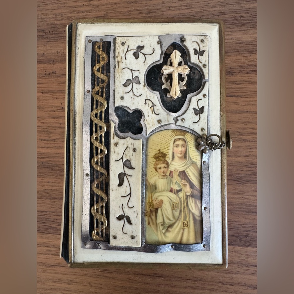 RARE 1899 Czech Prayer Book with Bonus Prayer Card Inserts